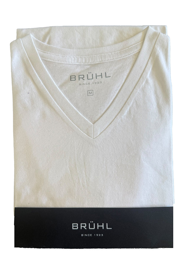 Doppelpack T-Shirt mit V-Ausschnitt 301215 / 985  (weiß)
